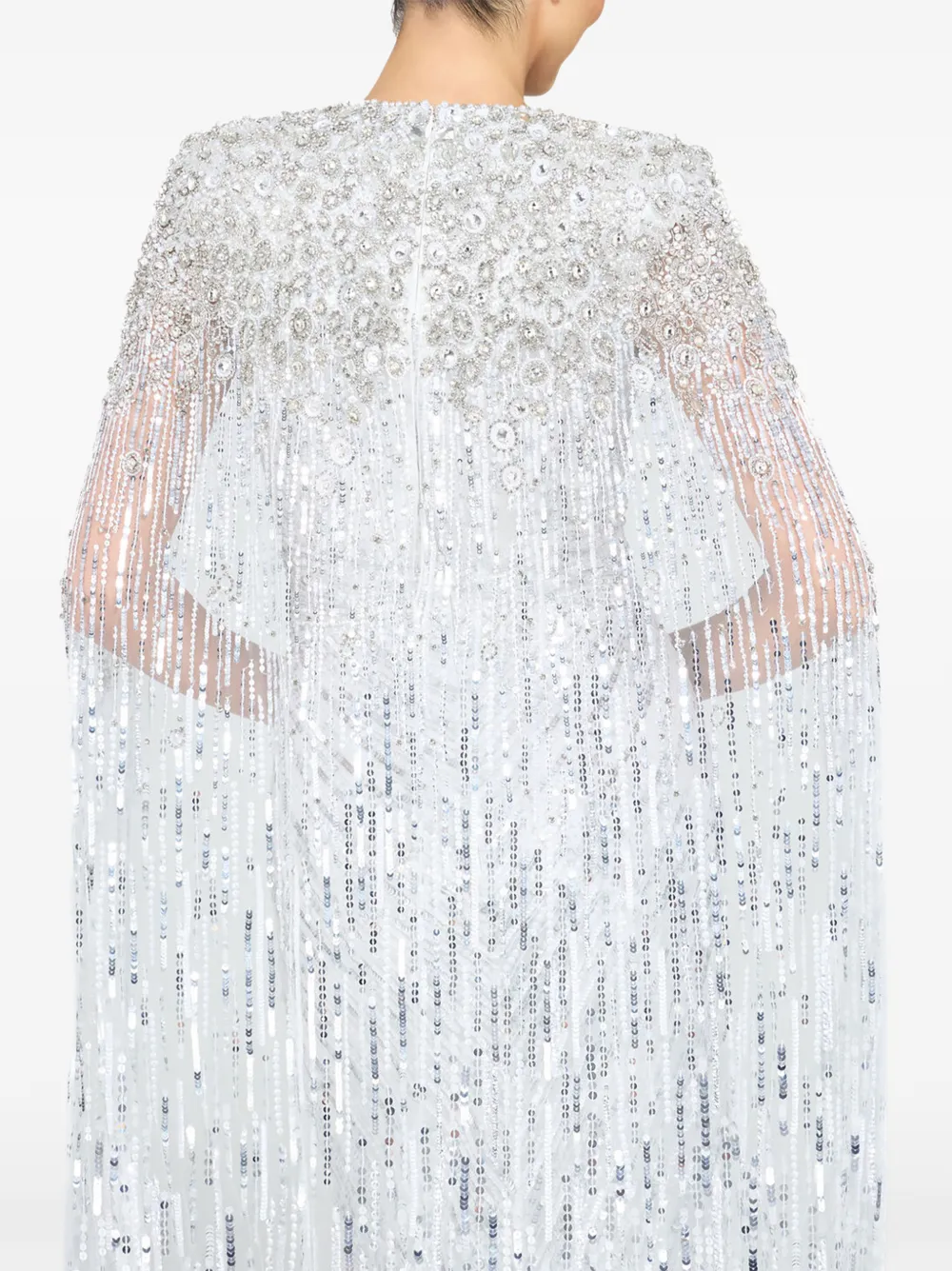 Jenny Packham Symphony avondjurk verfraaid met pailletten Wit