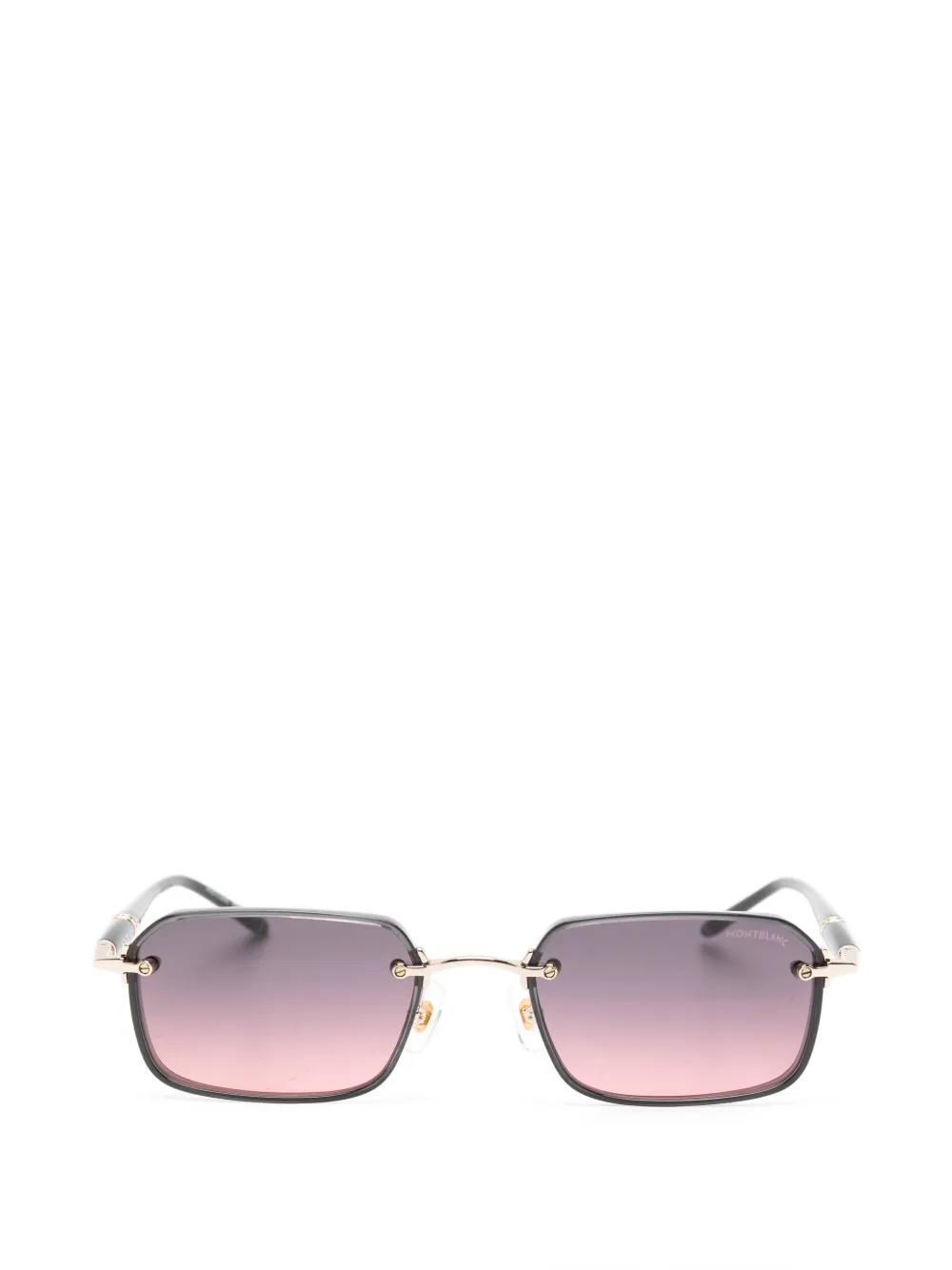 Montblanc square-frame sunglasses - Schwarz