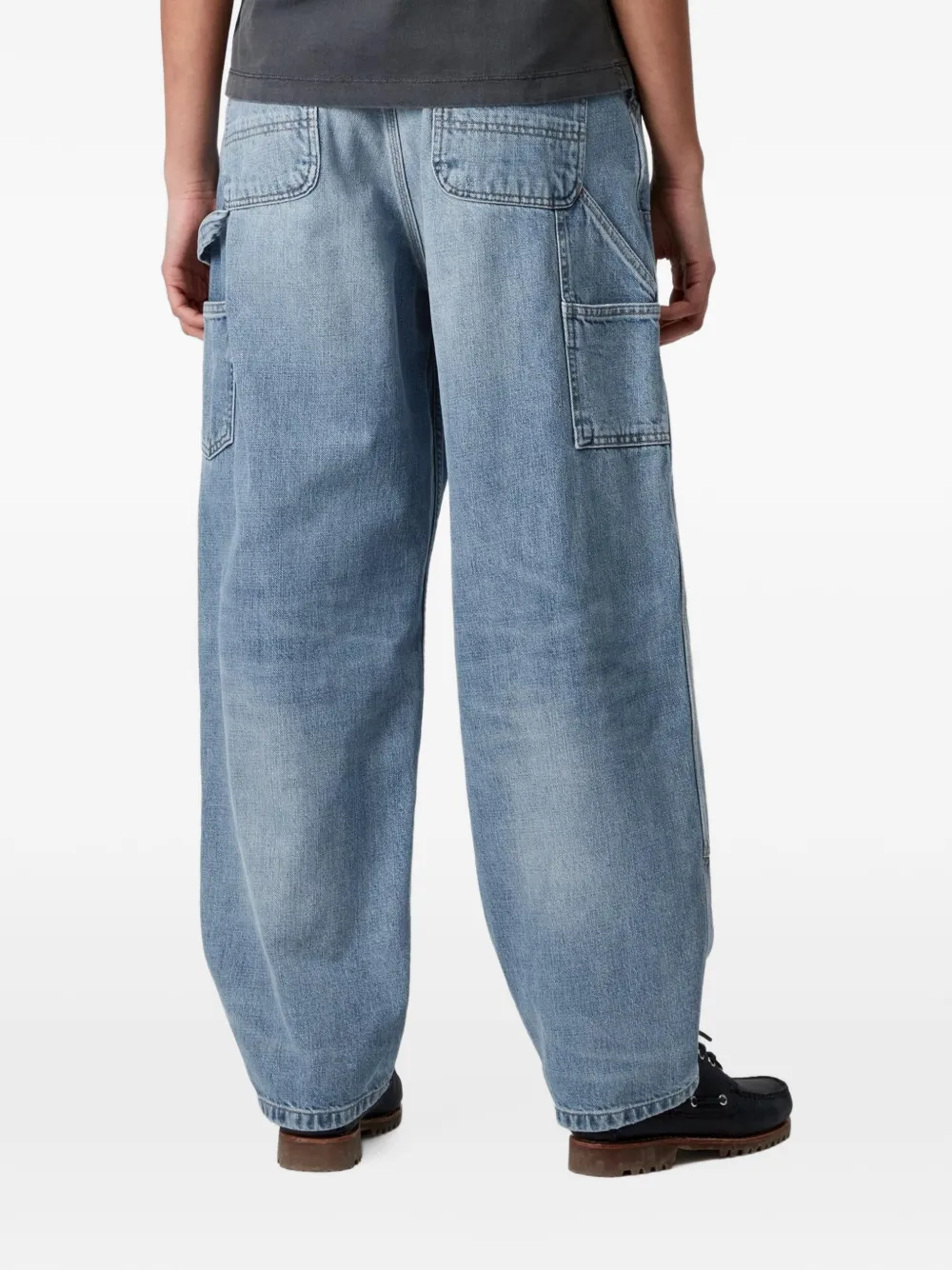 Carhartt WIP Brandon Double Knee jeans met vlakken Blauw
