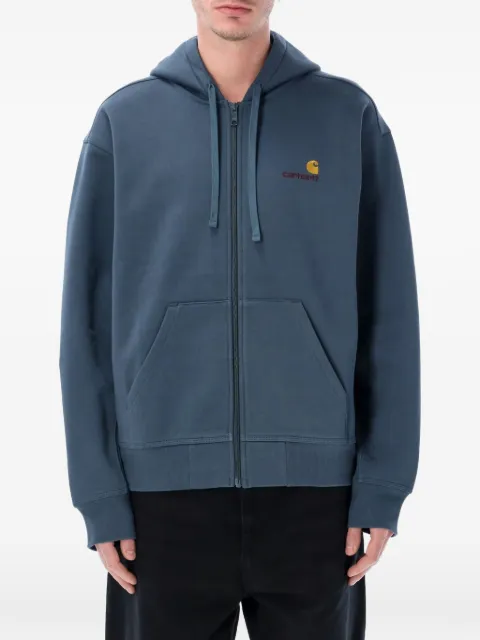 Carhartt WIP logo-embroidered zip-up hoodie