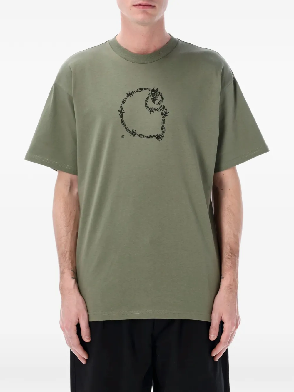 Carhartt WIP Barbwire C T-shirt - Grün