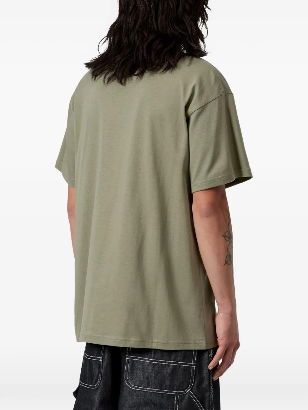 Carhartt WIP T-shirt met prikkeldraad print Groen