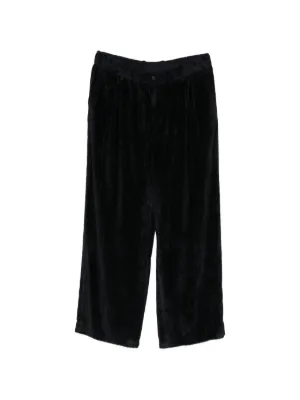 Yohji Yamamoto Tucked Silk Trousers | Black | FARFETCH