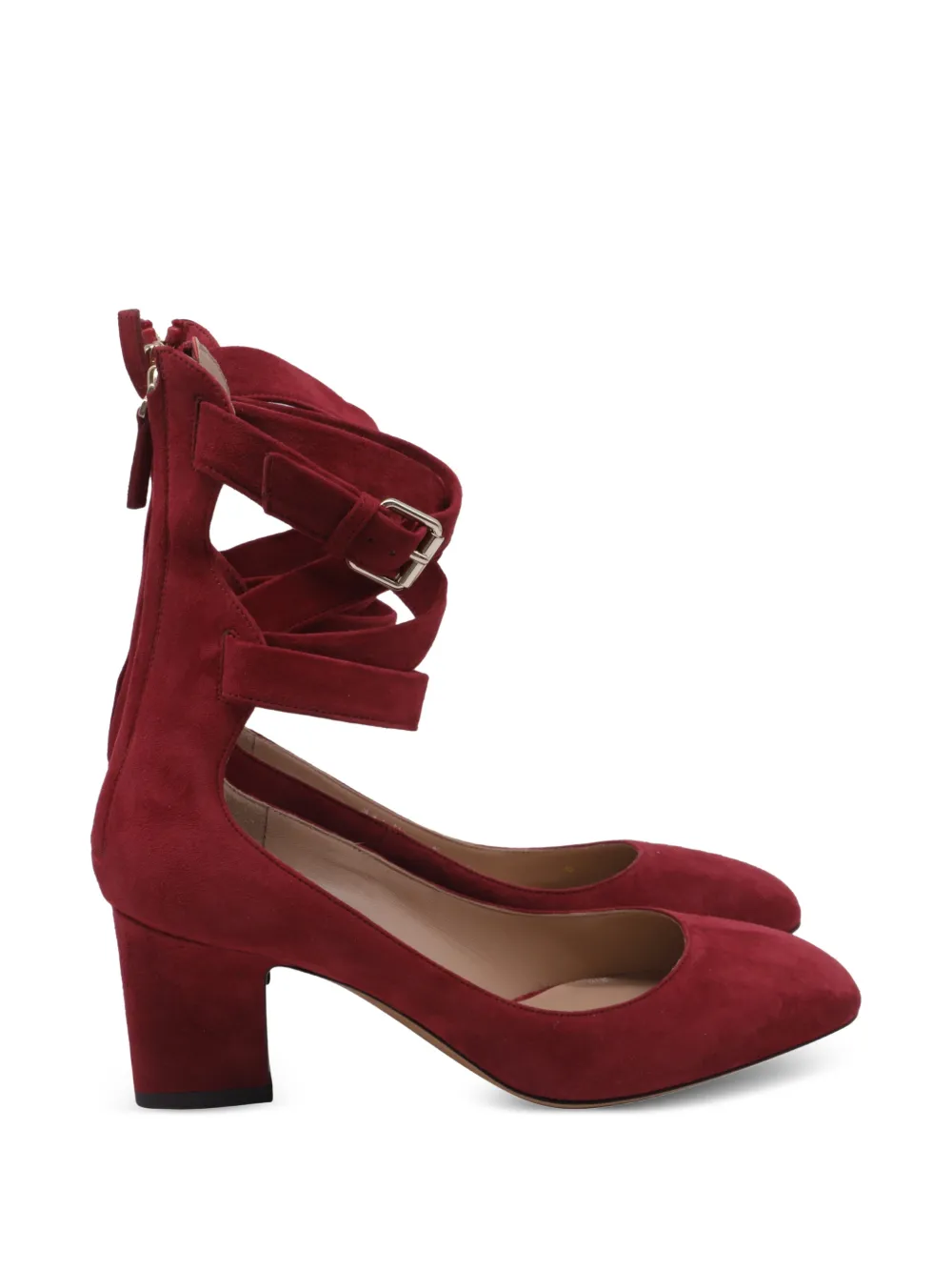 Valentino Garavani Pre-Owned Late 2010s buckle strap pumps - Rosso