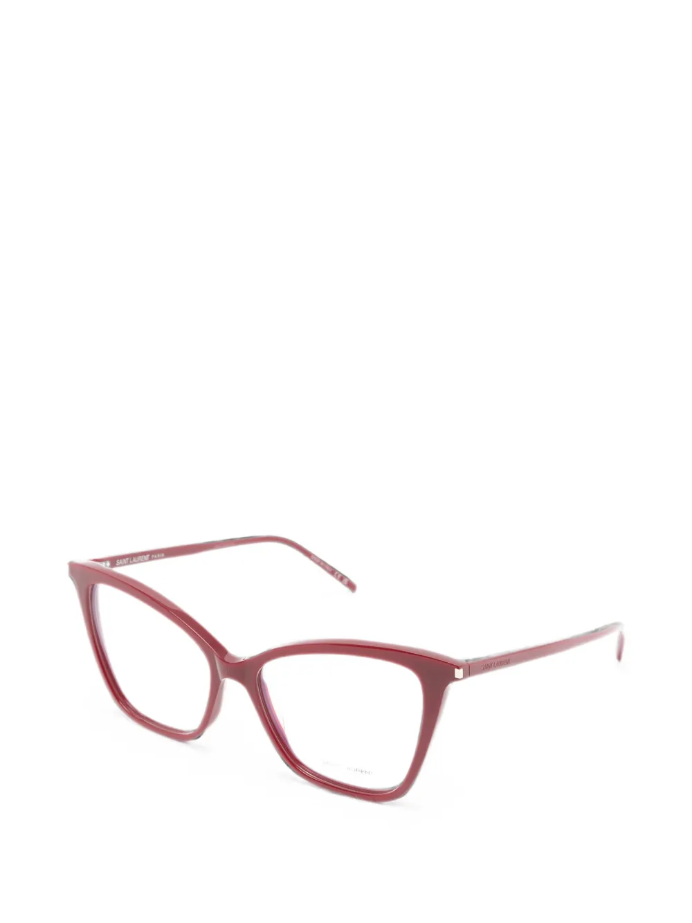 Saint Laurent Eyewear Bril met cat-eye montuur Rood
