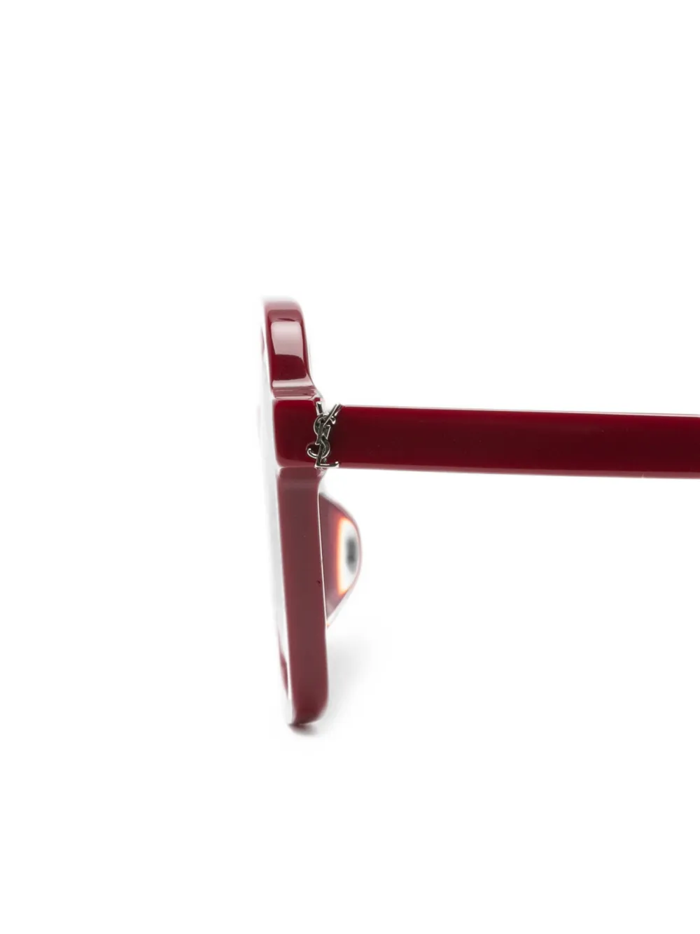 Saint Laurent Eyewear Bril met vierkant montuur Rood