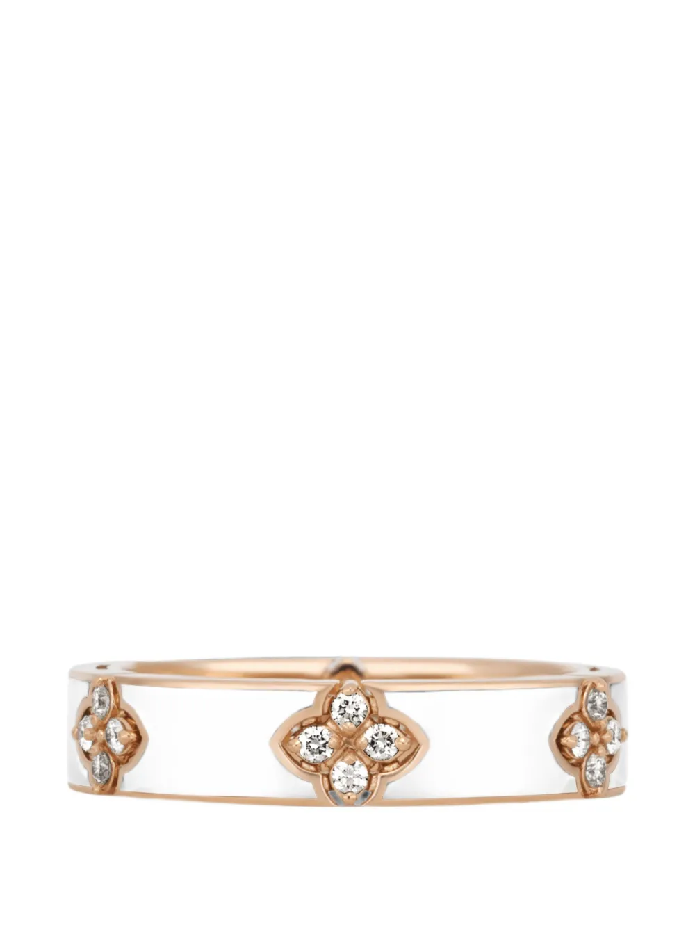 Roberto Coin Love In Verona diamond and enamel ring - Rosa
