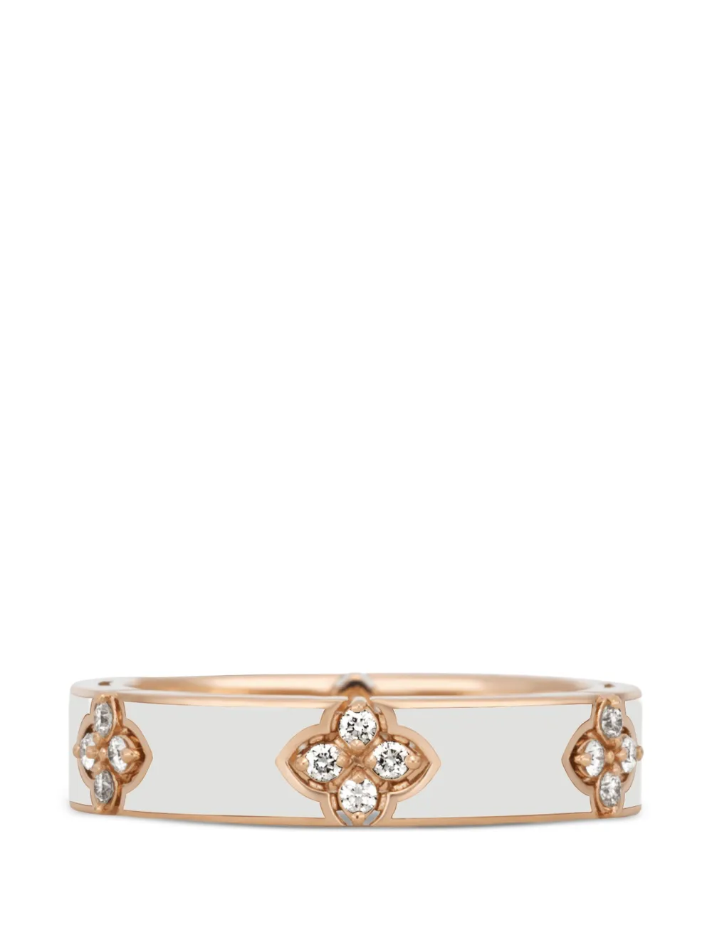 Roberto Coin Love In Verona diamond and enamel ring - Rosa