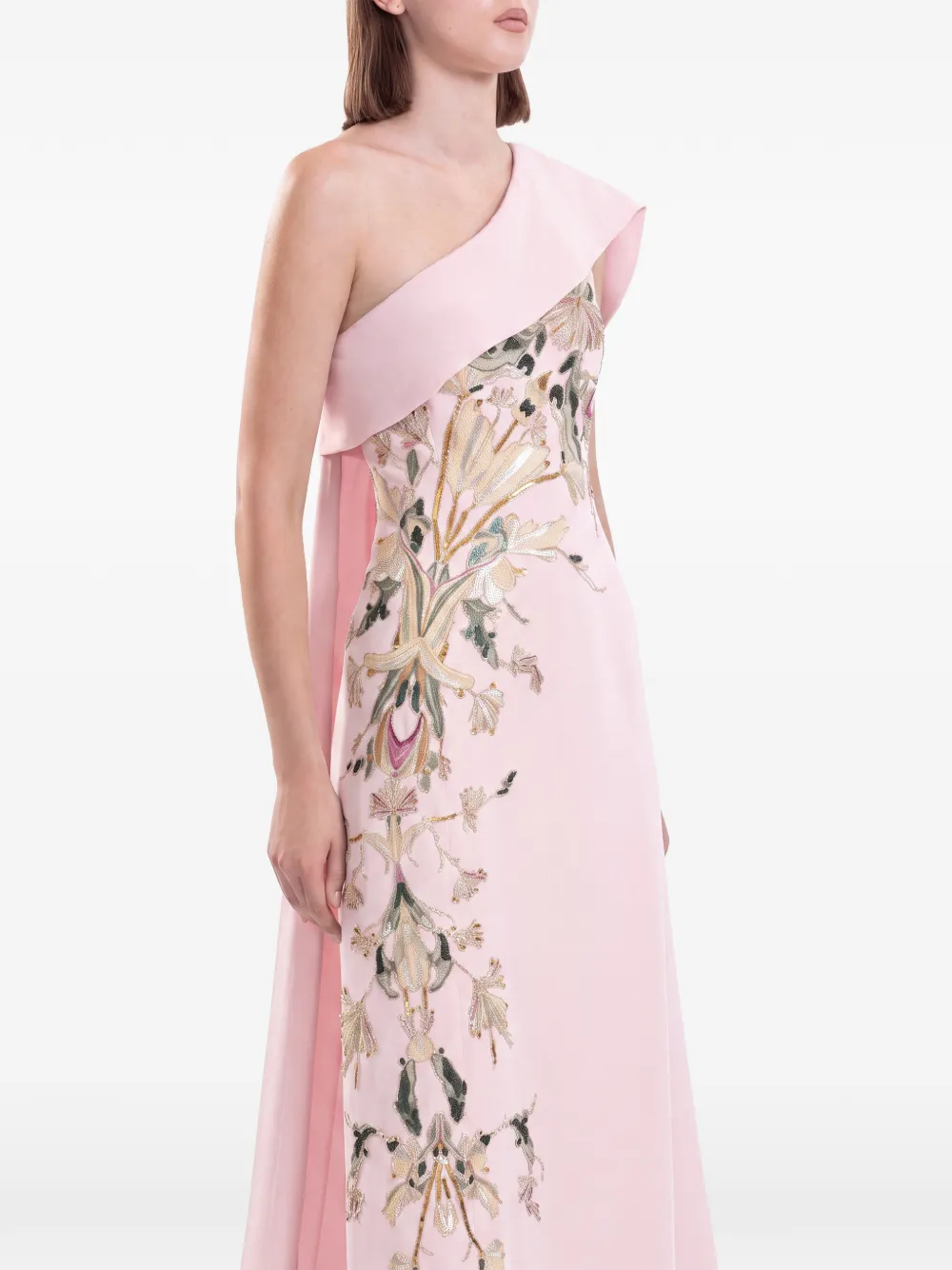 Saiid Kobeisy Asymmetrische maxi-jurk Roze