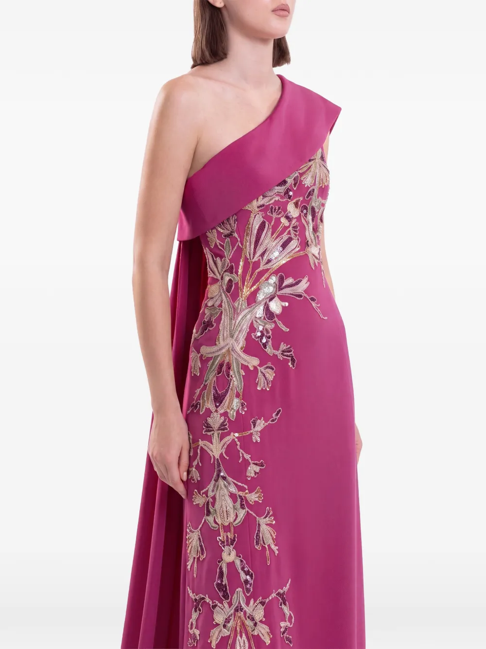 Saiid Kobeisy Asymmetrische maxi-jurk Roze