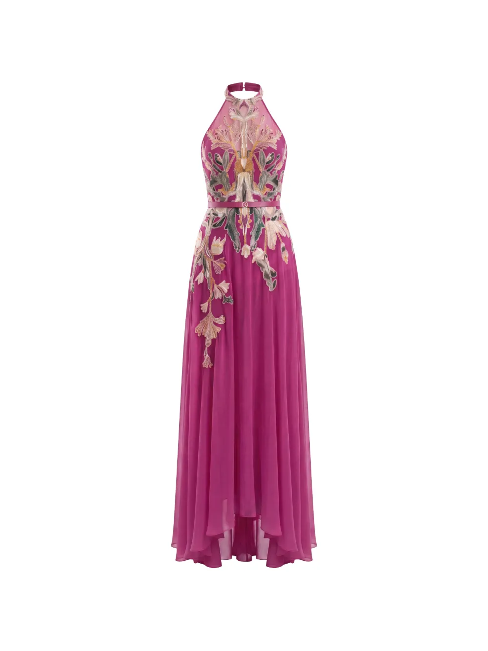 Saiid Kobeisy embroidered halterneck maxi dress
