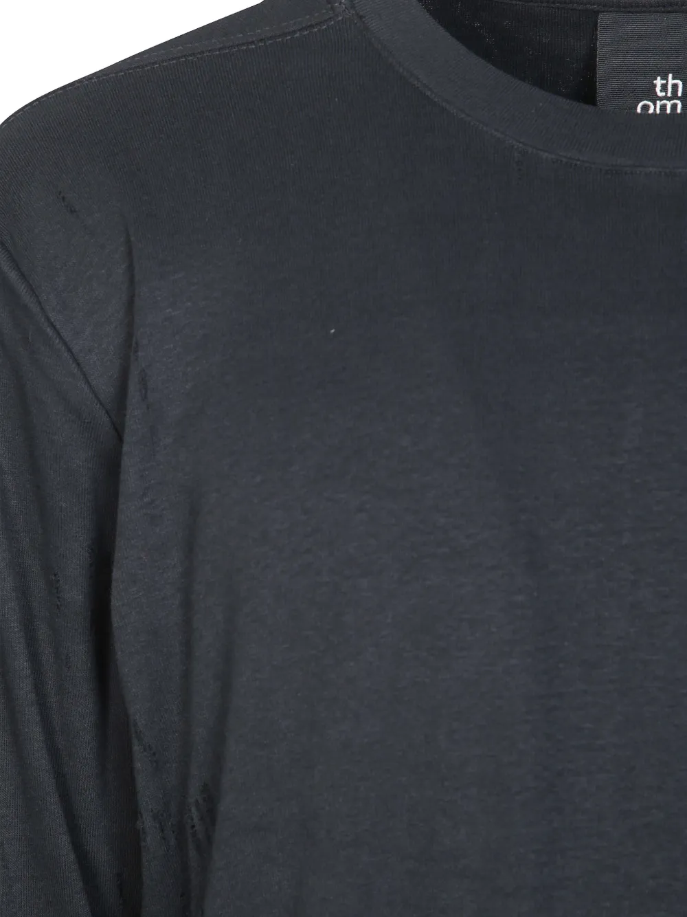 Thom Krom distressed long-sleeve T-shirt Zwart
