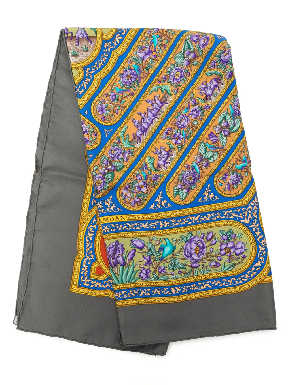 Hermès Pre-Owned 20th Century Qalamdan Seidenschal 90cm - Grau