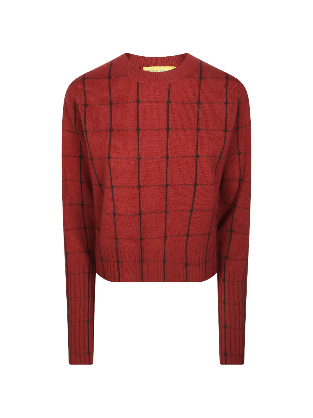 Guest In Residence Shrunken Checkered sweater