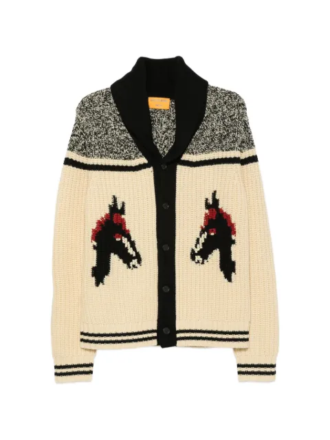 Guest In Residence Rodeo intarsia-knit cardigan