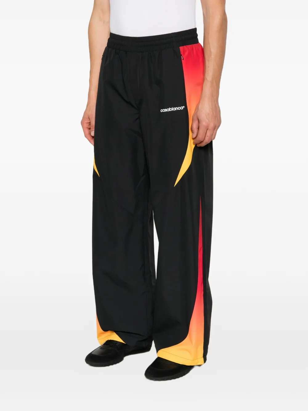 Casablanca Trainingsbroek met logo-print en print met kleurverloop Zwart