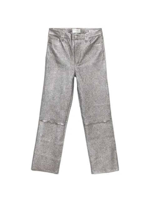 FRAME Le Sleek metallic leather trousers