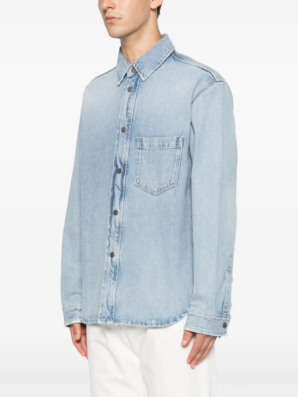 Haikure Matt Pasadena denim overhemd Blauw
