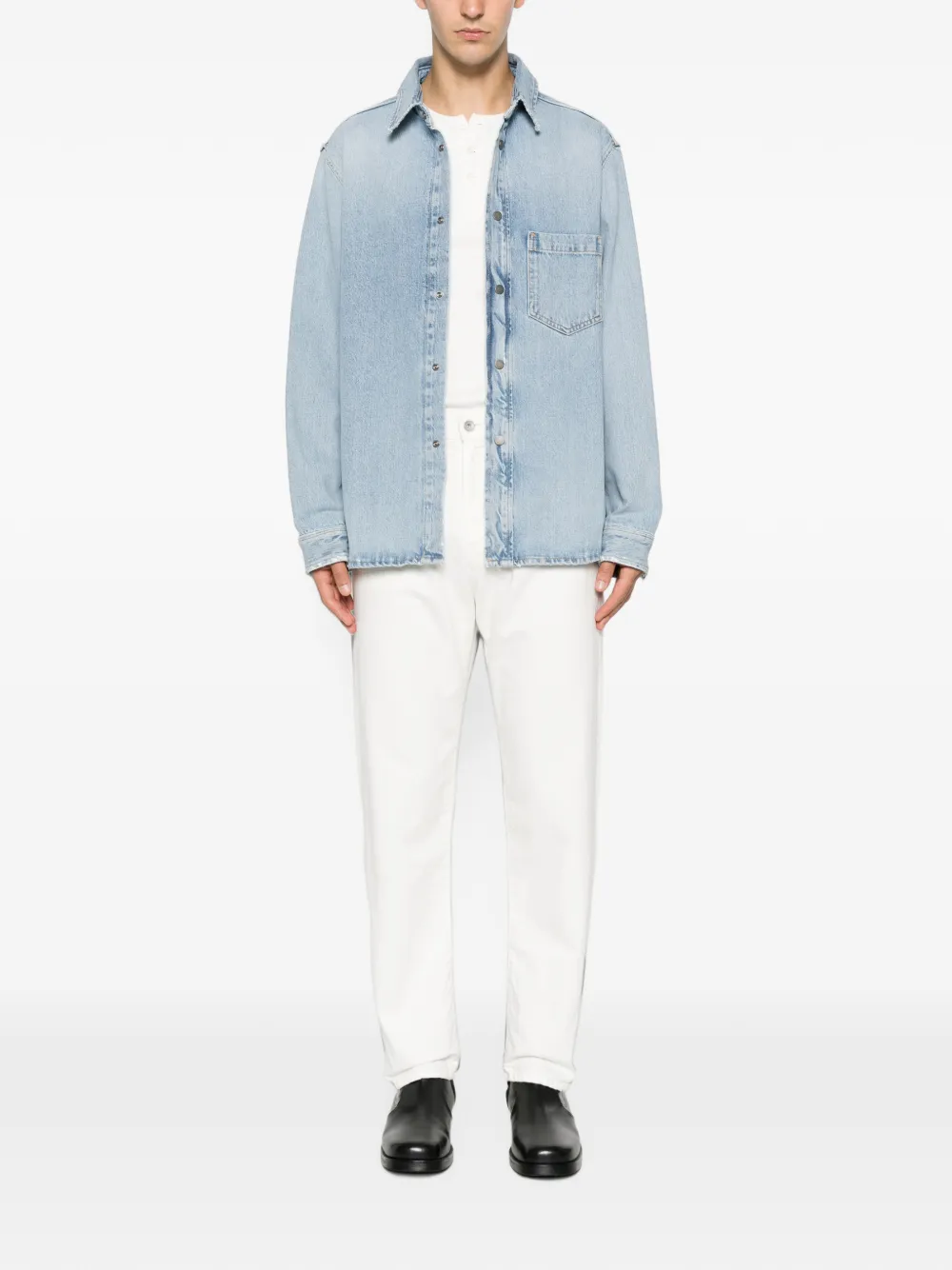 Haikure Matt Pasadena denim overhemd Blauw