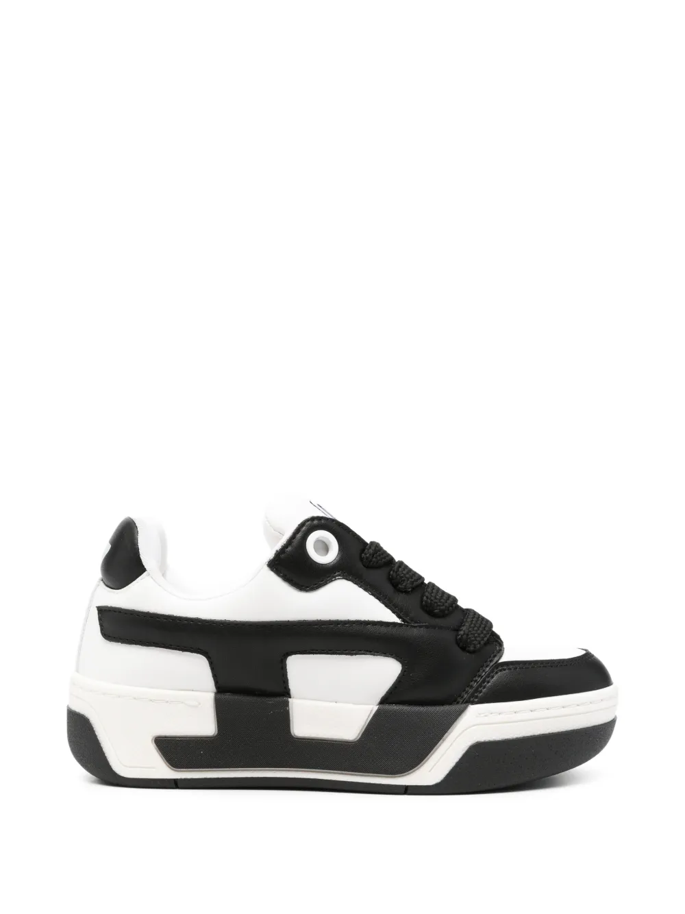 Diesel S-D Ollie logo-patch panelled sneakers Wit