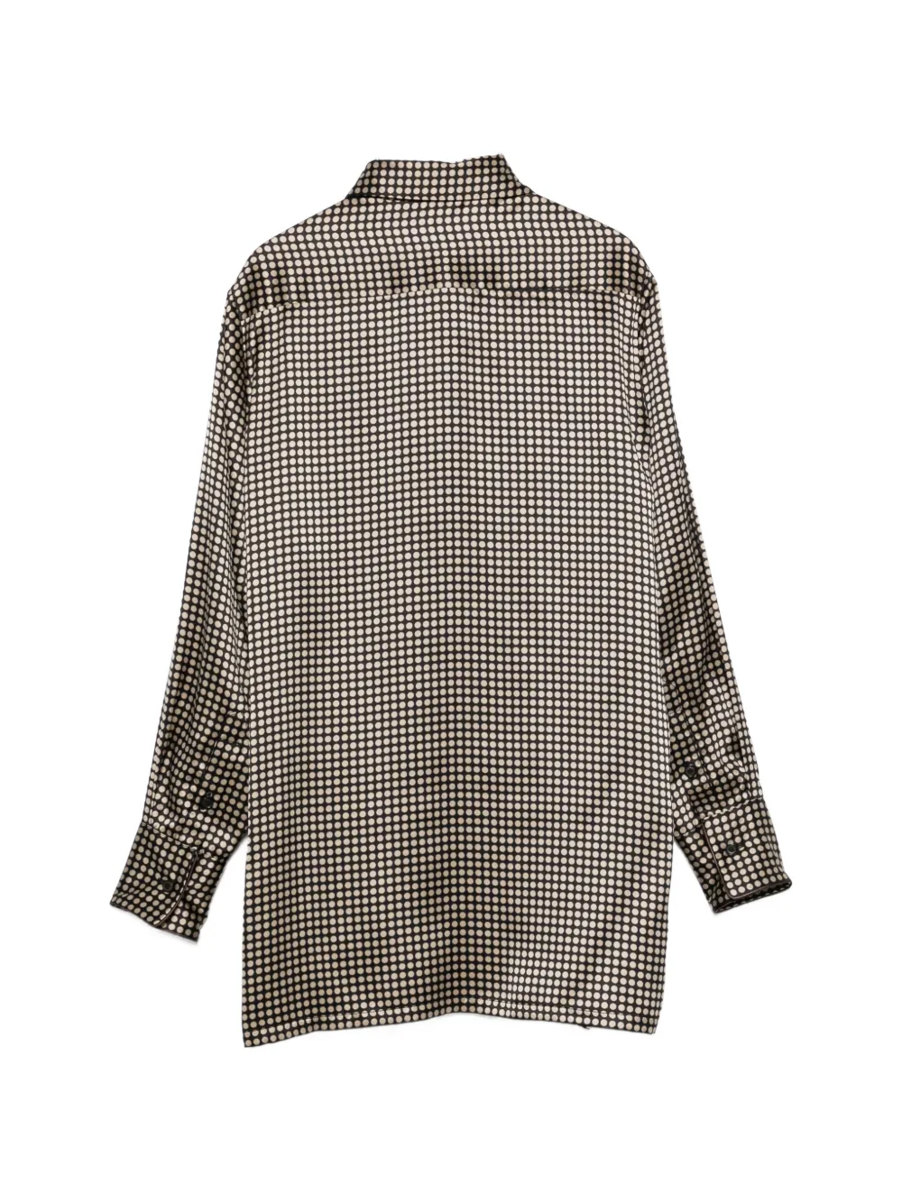 Kiton Blouse met stippen en borstzak Zwart