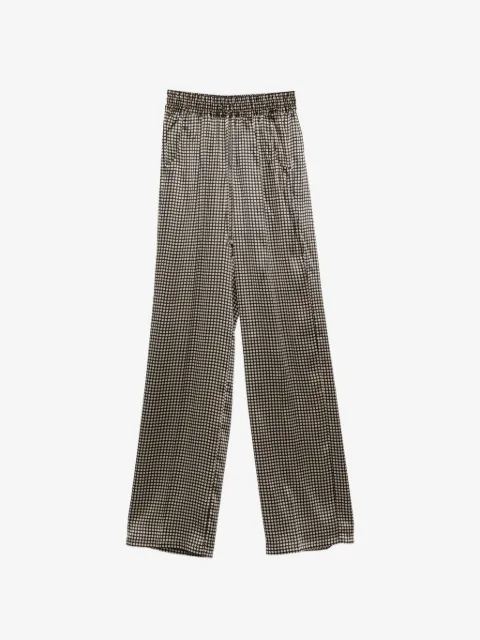 Kiton polka-dot drawstring trousers