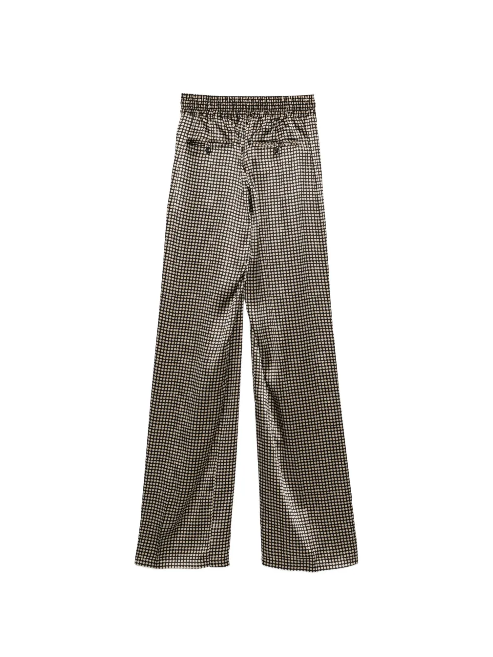 Kiton Broek met trekkoordtaille en stippen Zwart