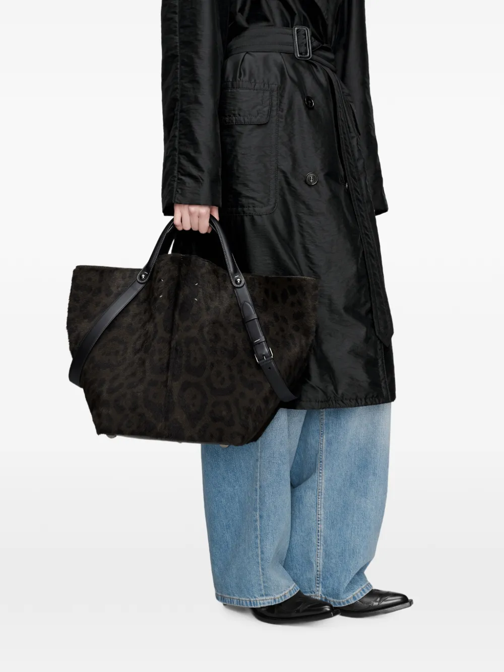 Maison Margiela Grote Dress-Age tas Zwart