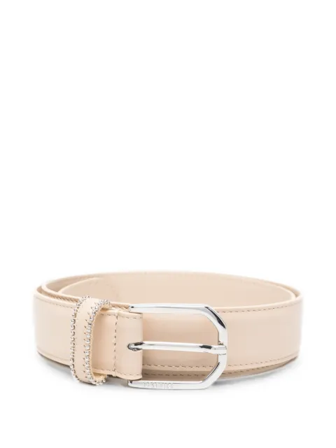 Peserico bead-embellished leather belt
