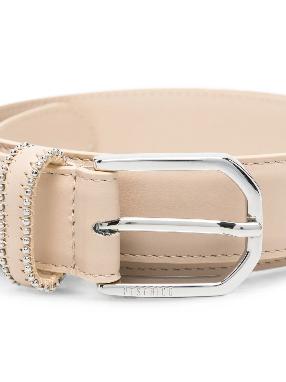 Peserico Riem verfraaid met kralen Beige