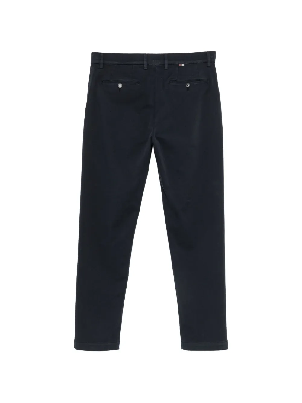 Canali Twill geweven slim-fit broek Blauw