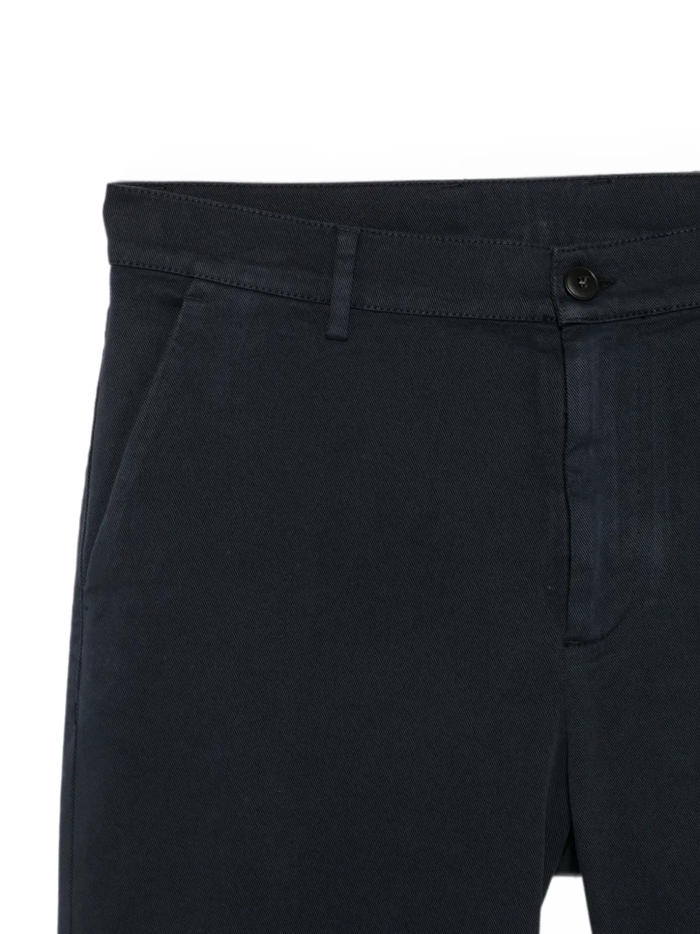 Canali Twill geweven slim-fit broek Blauw