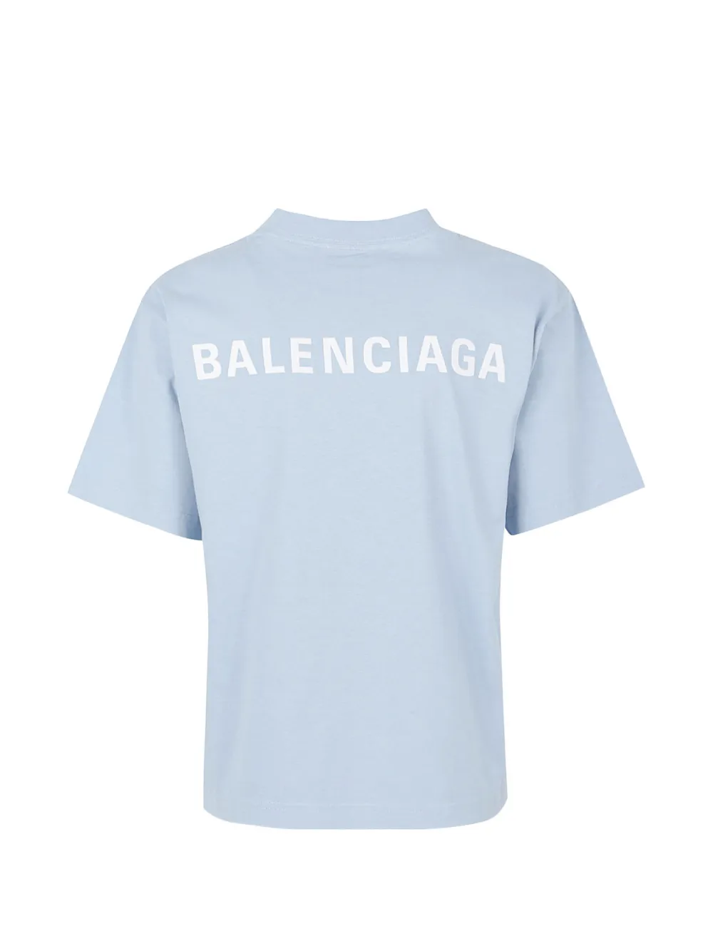 Balenciaga T-shirt met geborduurd logo Blauw