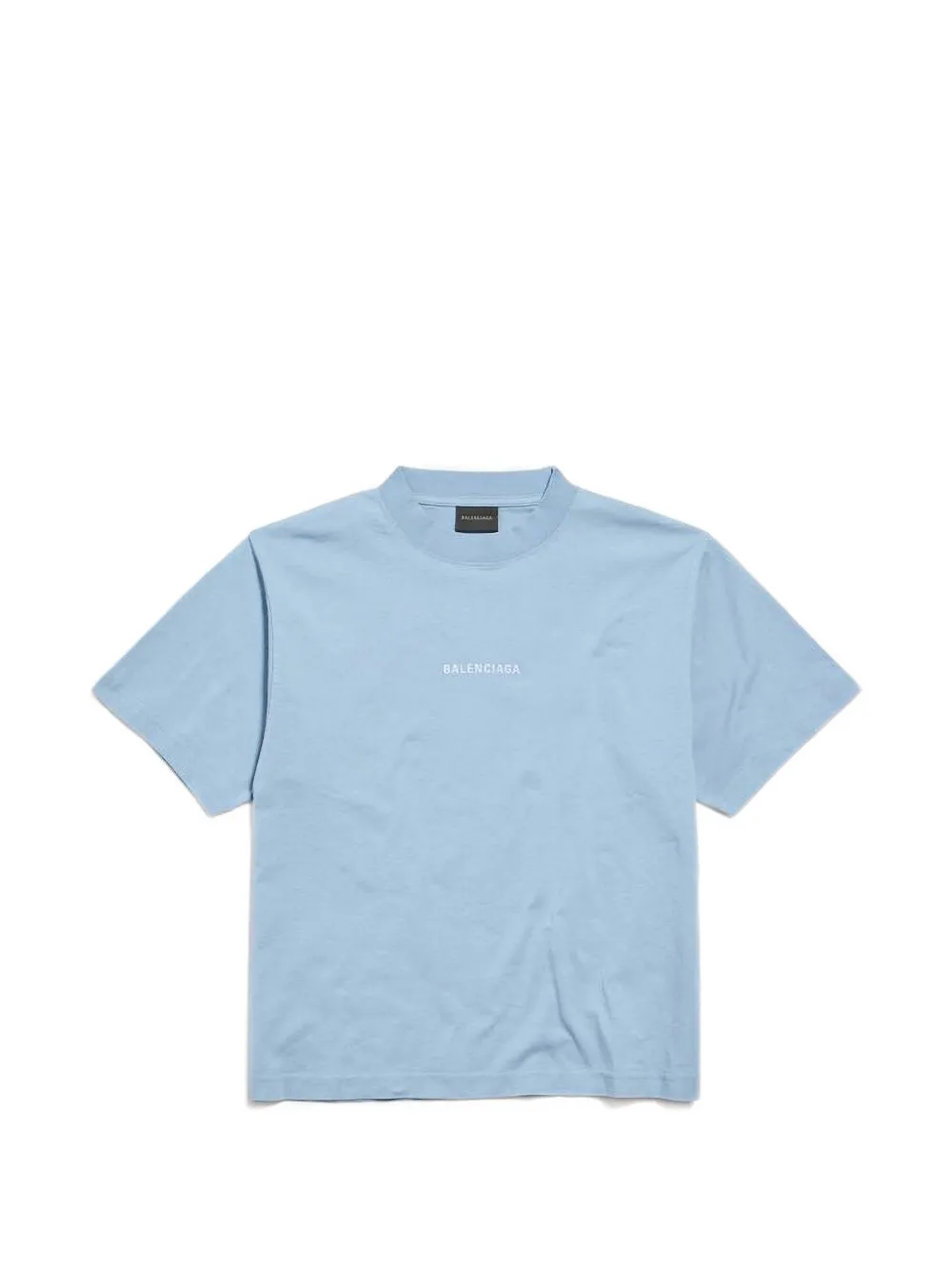 Balenciaga T-shirt met geborduurd logo Blauw