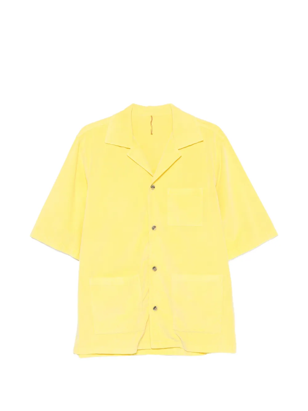 Biagio Santaniello Glicine corduroy short-sleeve shirt