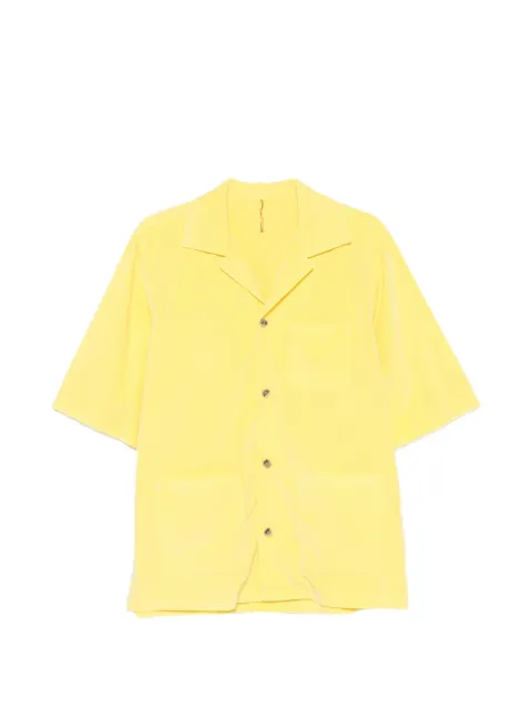 Biagio Santaniello Glicine corduroy short-sleeve shirt