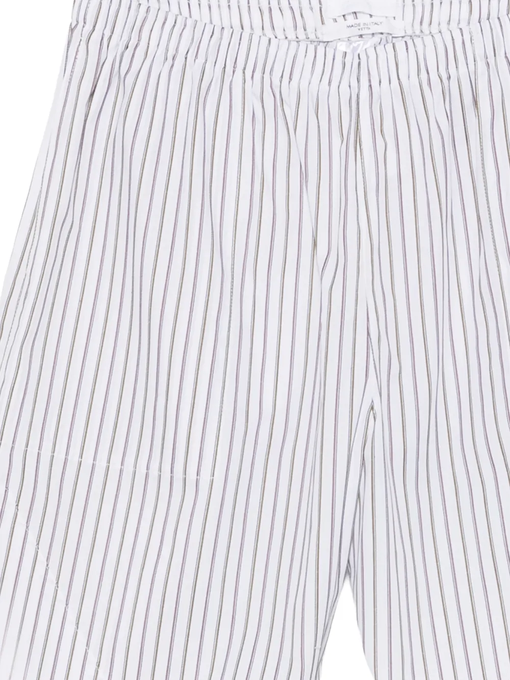 Cellar Door Hero gestreepte shorts Wit