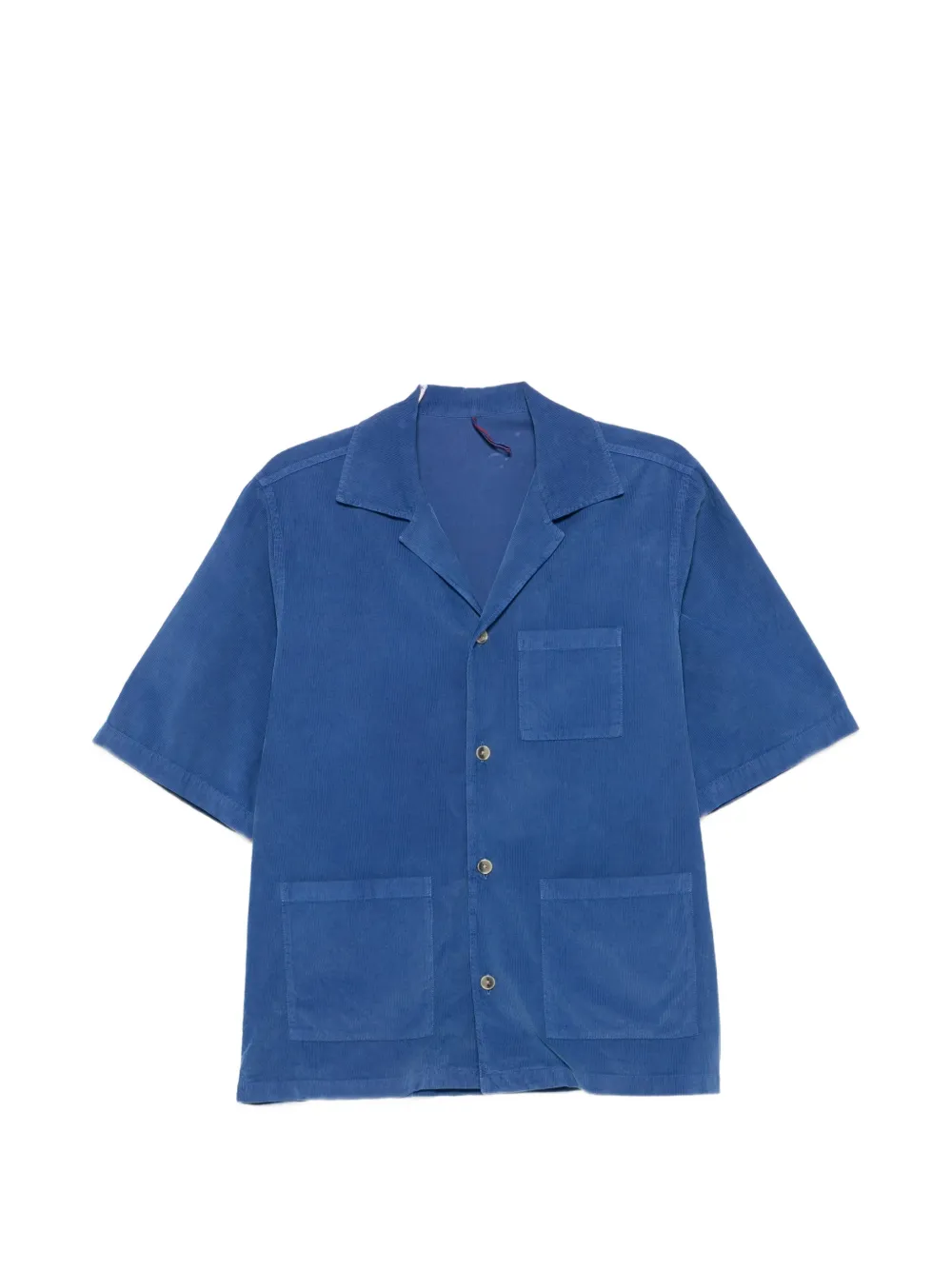 Biagio Santaniello short-sleeved corduroy shirt