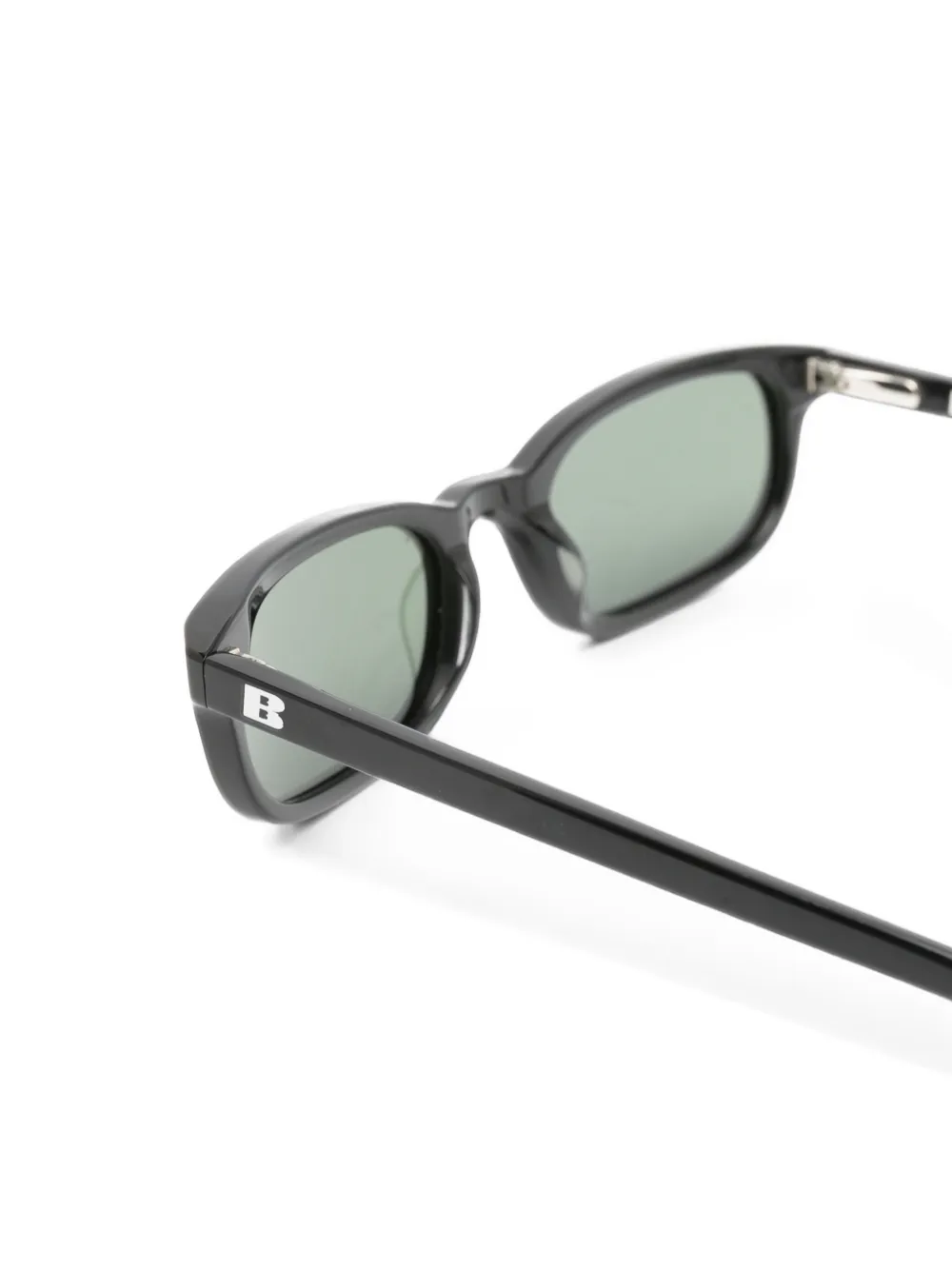 BRU eyewear Flossie zonnebril met rechthoekig montuur Zwart