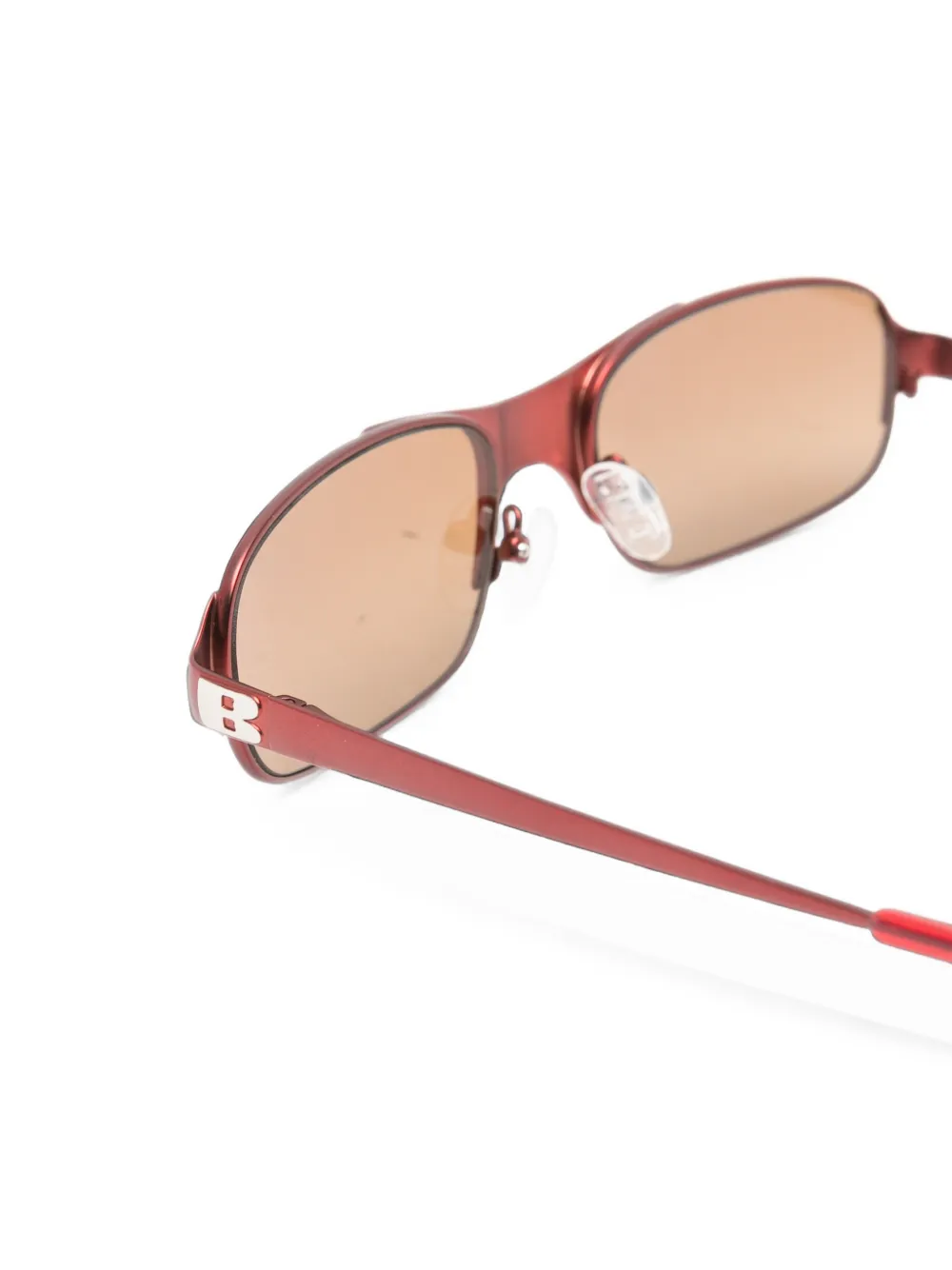 BRU eyewear Aitken zonnebril met rechthoekig montuur Rood