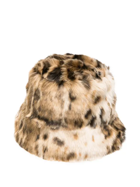 ETRO leopard-print faux-fur bucket hat