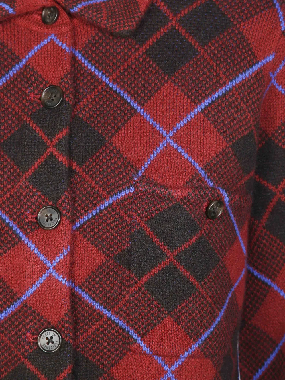 Guest In Residence Dylan geruit blouse Rood