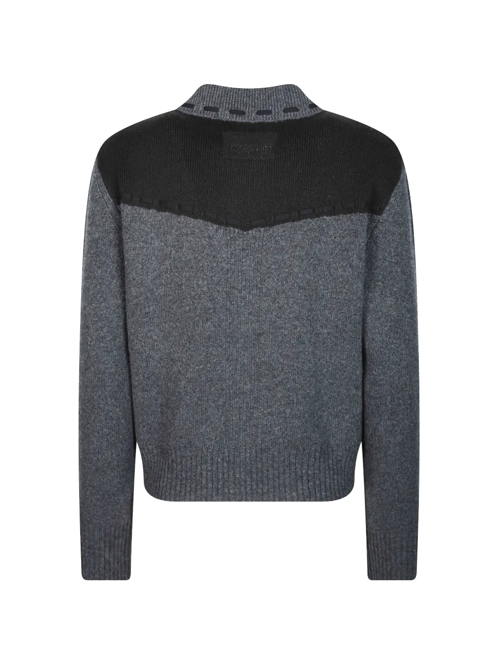 Guest In Residence Saddle Up! Panelled Knit Jacket in Grey, view 2