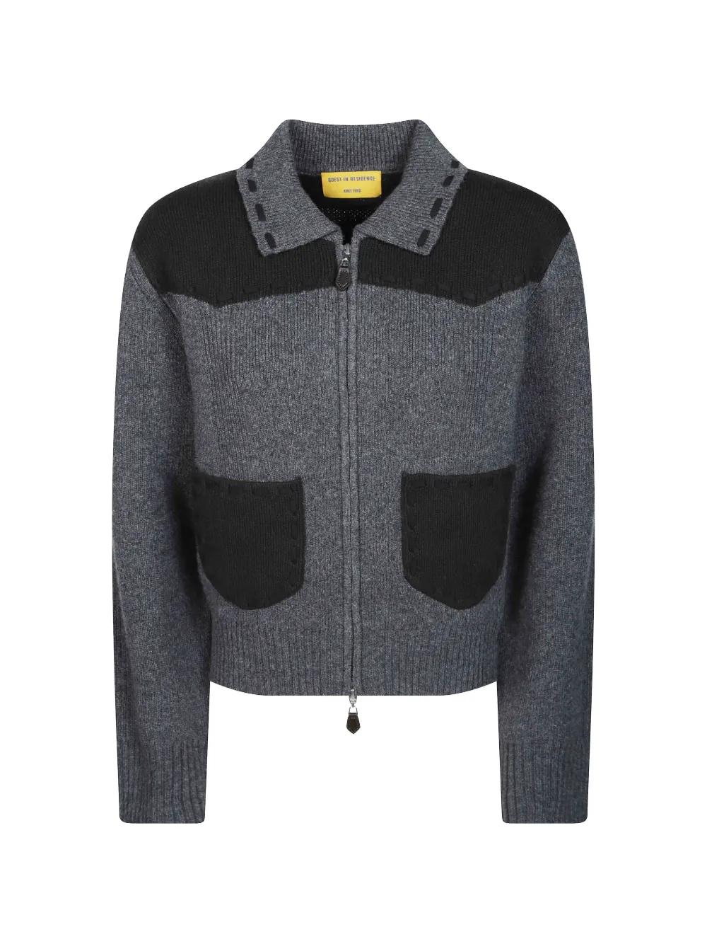 Guest In Residence Saddle Up! panelled knit jacket