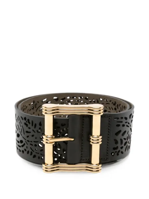 ETRO laser-cut reversible belt