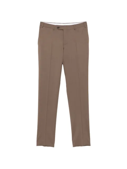 Canali pressed-crease tailored trousers