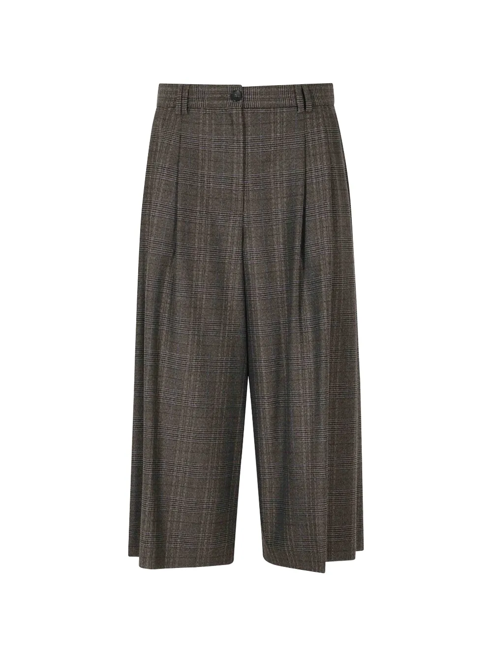 Seventy Prince of Wales check pleated shorts - Marrone
