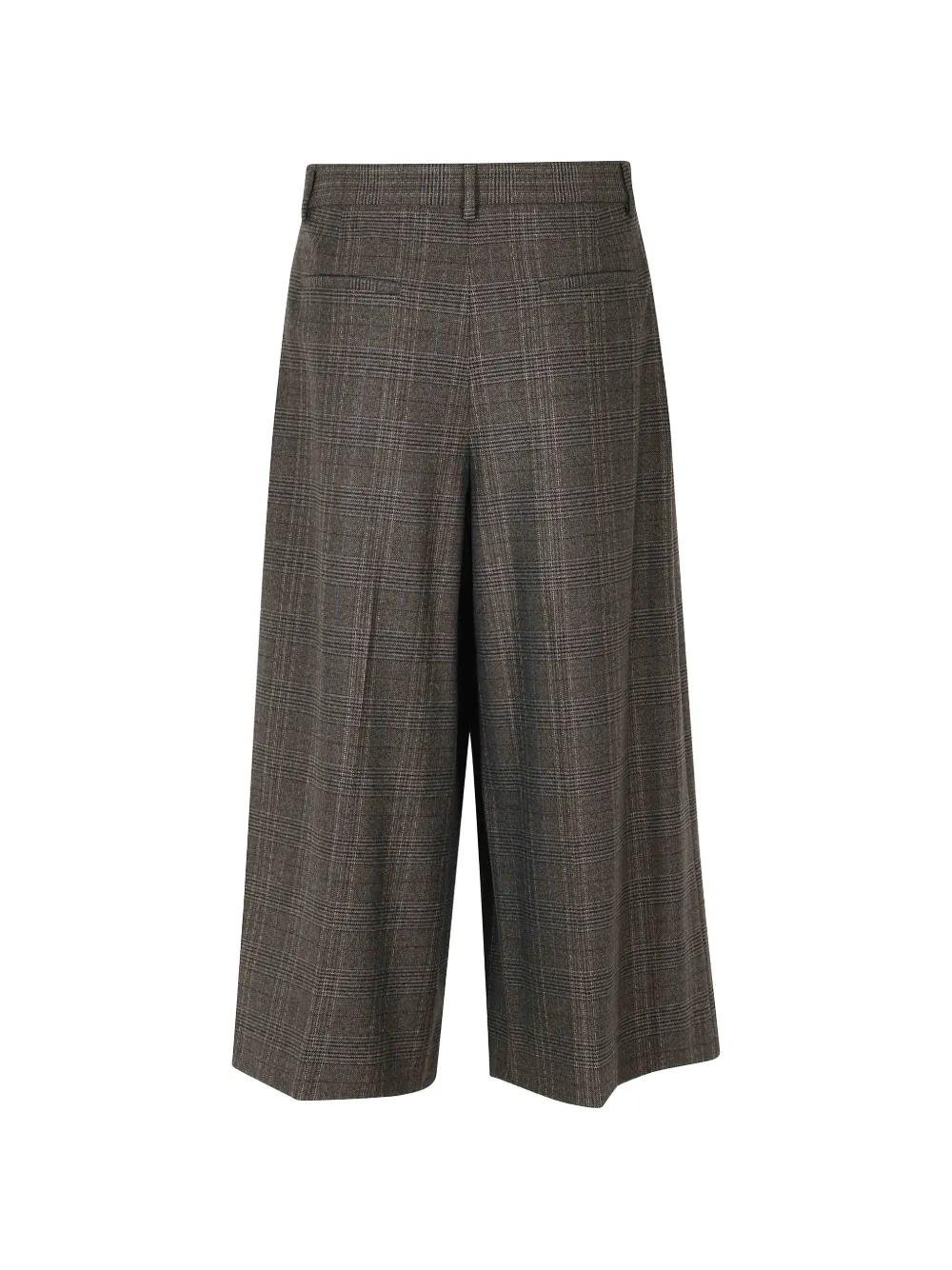Seventy Prince of Wales geruite shorts met plooien Bruin