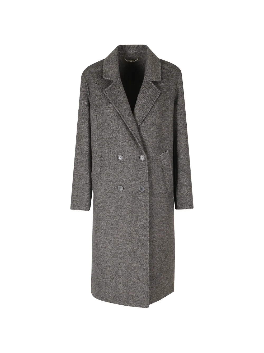 Seventy double-breasted notched-lapels coat - Grau