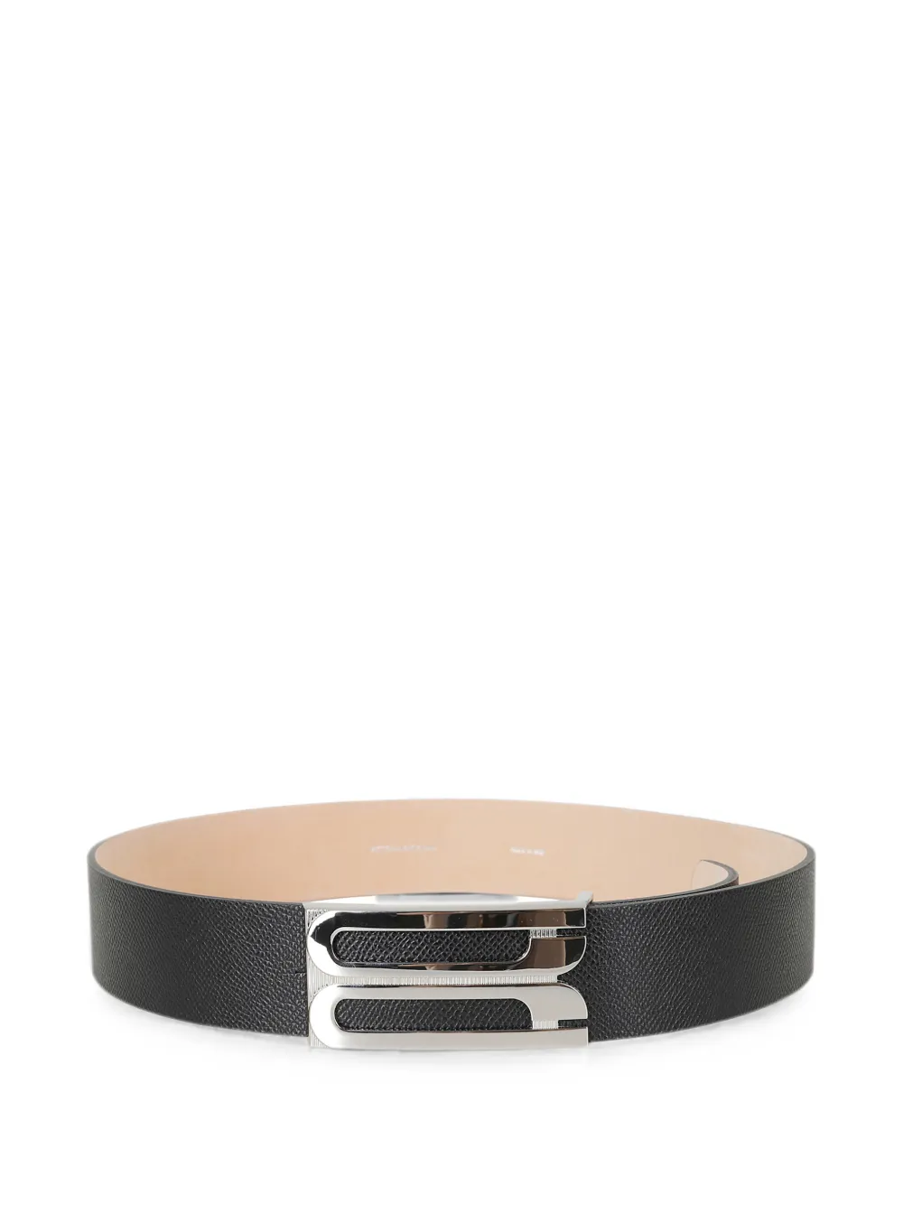 Victoria Beckham logo-plaque grained-leather belt - Nero